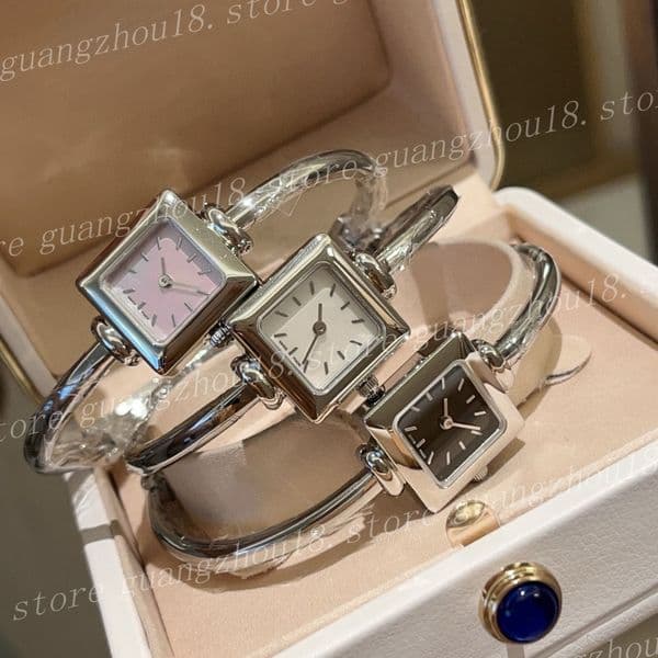 (go off picture not the description) Luxury Designer Mini Bangle Watch Women's Waistwatch Gold Silver Watchband 20mm Waist Below 17cm Festival Gifts 32912