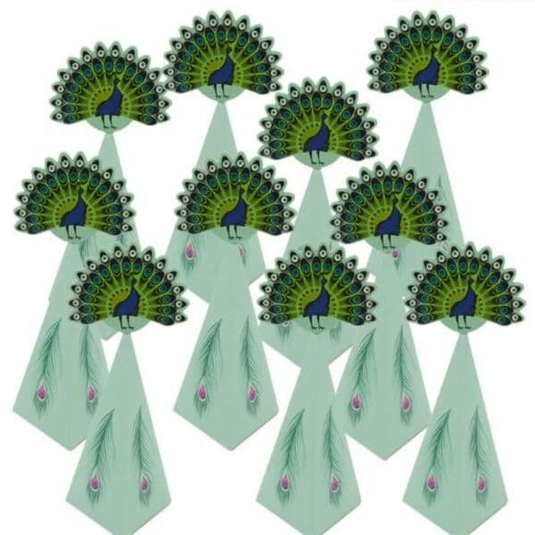 peacock wedding candy box wedding return party candy box