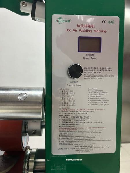 One Year Warranty PVC Banner Hemming Machine Hot Air PVC Desktop Welder for Rope Threading Wholesale