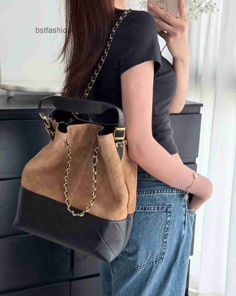 Top quality suede designer bag cc bag 25A hobo suede bag shoulder bag handbag 10a suede luxury tote bag classic quilted leather chain strap womens bag E034
