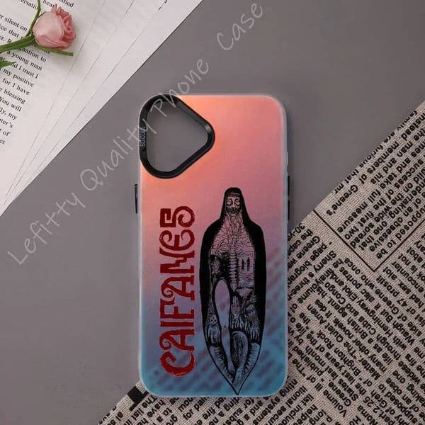 C-Caifanes El Nervio Del Volcan Phone Case For IPhone 16 15 14 13 12 11 Pro Max Matte Aurora Multicolor Laser Gradient Funda