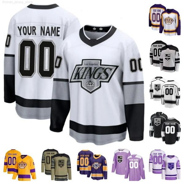 Hockey Jerseys King Men Women Youth Drew Doughty Anze Kopitar Quinton Byfield Kevin Fiala Trevor Moore Cam Talbot Wayne Gretzky Luc R