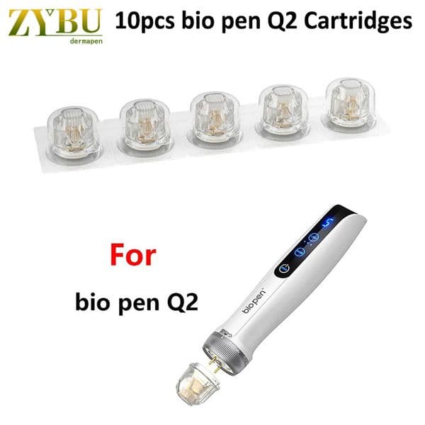 Bio Pen Q2 EMS Microneedling 10Pcs 9pins 14pins 25pins Titanium Derma Pen Needle Cartridge Dermapen Nano Tips