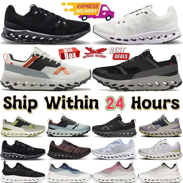 Running Shoes Mens Women Designer Shoes Sneakers Black White Eclipse Turmeric Frost Surf Waterproof Safari Olive Mens Breathable Outdoor Sports Trainers