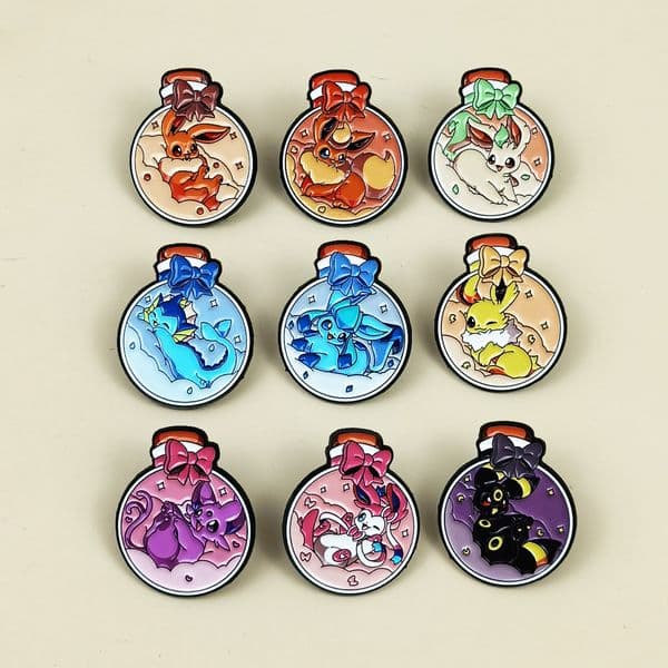 Factory Wholesale Enamel Metal Badge Cute Gold Plated Brooch Accessory Pin Silk Screen Printing Technique Engraved Metal Crafts