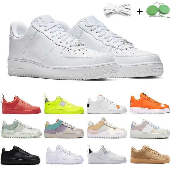 Low 1 Men Women Running Shoes Sneaker Classic Triple White Shadow Utility Black Wheat Pistachio Frost Pale Ivory Pastel Platform Mens Trainers Sports Sneakers