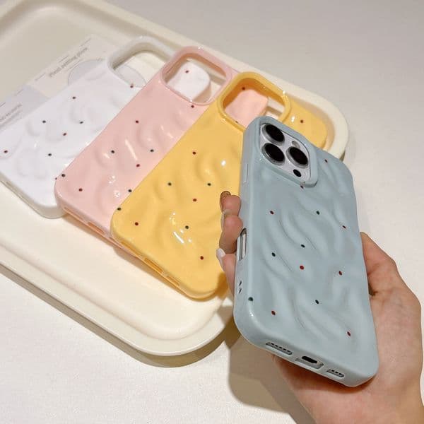 The new polka dot meteorite pattern is suitable for Apple Pro Max Simple iPhone shock resistant full coverage phone case
