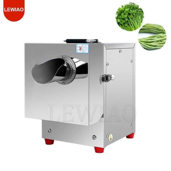 220V Commercial Vegetable Shredder Slicer Cutting Scallions Celery Into Sections Stainless Steel Multifunctional Slicer