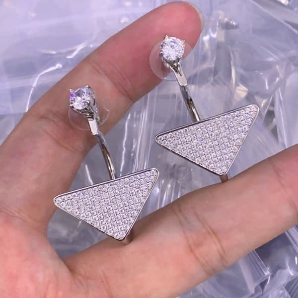 Designer Earrings for Woman Gold Plated Letters Stud Earrings Luxury Brand Jewelry Party Wedding Gift