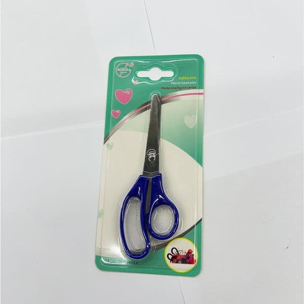 Stainless Steel Sewing Scissors with Blue Comfort Grip Handles, Multipurpose Craft Scissors for Fabric, Thread & DIY Projects, Sharp Precision Cutting Tool