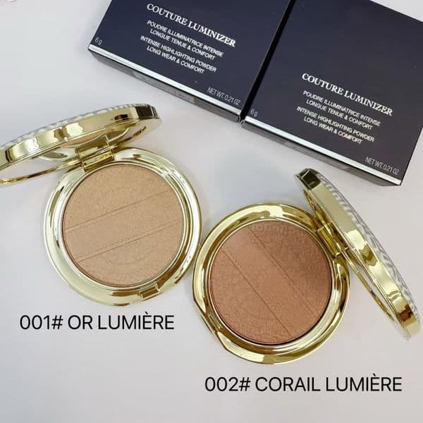 Brand Designer Gold Pressed Highlighter Christmas Editon 6G Face Couture Luminizer Makeup Intense Highlighting Powder Long Wear Comfort