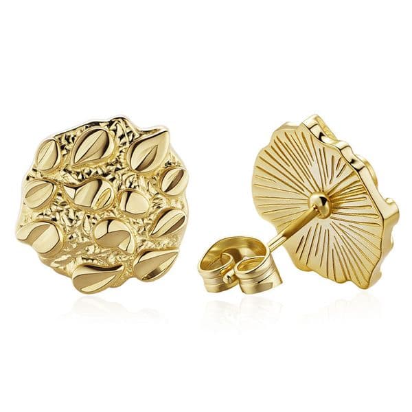 Fashion for Women designer earring gold designer Ladies Earring Starry Unicorn Earrings - Concave-Convex Irregular Round British Style Earrings for Womens