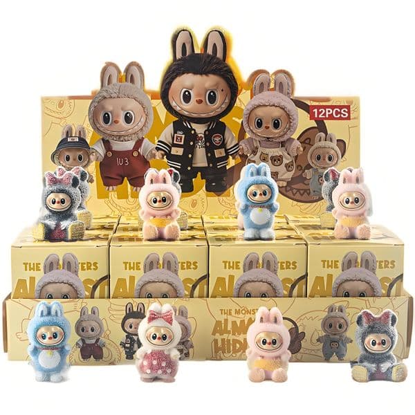 HOT SALE 12 Pcs/Set Labubu Blind Box Toys Anime Figure Kpop Demon Hunters Mini Doll Keychain Pendants Trendy Play Collectible Model Ornaments Gifts By Sea