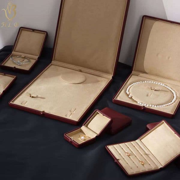 Factory ODM Custom Logo Leather Packaging Travel Jewelry Box