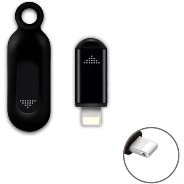 R09 Smartphone IR Remote Controller Adapter for iOS Smart Phone Mini Infrared Universal Control All in One Air Conditioner/TV/DVD/STB (Black-Lighing)