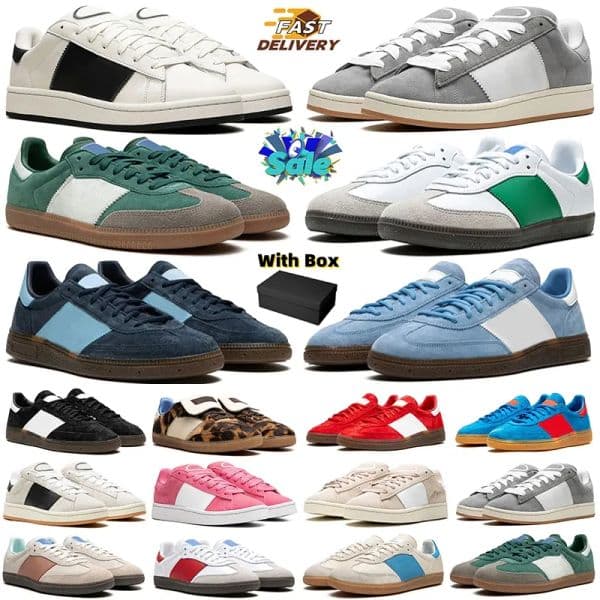 With box designer shoes men women casual sneakers Light Pink Navy Blue Leopard Gum black white beige pink mens trainers jogging walking fashion womens tennis shoe