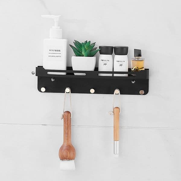 No-Drill Household Kitchen Key Holder Stainless Steel Multi-Functional Door Back Wall-Mounted Miscellaneous Storage Rack