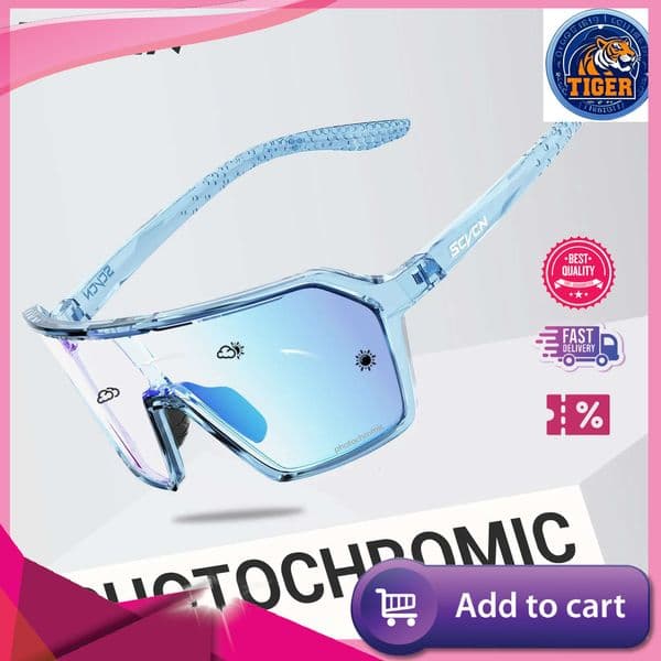 Ddmytiger Ddmytiger China Domestic Red Photochromic Cycg UV Men Women Driving Glasses MTB Road Bike Sport Eyewear Running Sunglasses