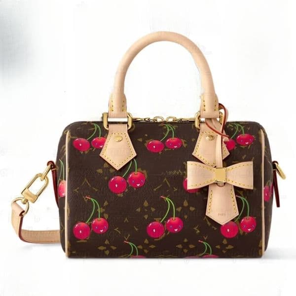 Designer Shoulder Takashi Murakami 4518 Tote Womens Cherry Blossom Cosmetic Bag Mens Luxury Handbag Purse Pochette Clutch Bag Travel Crossbody Leather City Bags