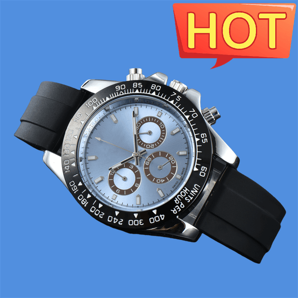 2026 brand Mens DAY TONA Automatic quartz Movement watch multifunction Wristwatch Designers Men Watches Stainless Steel Strap Gold Wristwatches Montre de luxe #512