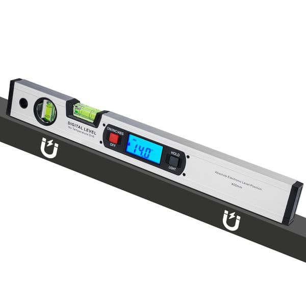 16-inch Digital Spirit Level and Protractor, Inclinometer Angle Gauge Finder Bubbles Magnetic Base with Backlight