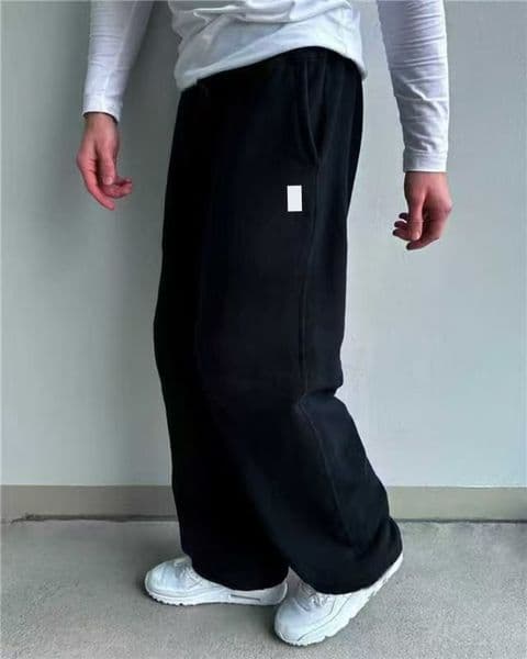 baggy polo jogger Loose waist zipper loose solid color sports pants Fashion Mens Designer Men Women Solid Color Pant Trousers Hip Hop Motion Pants For Male XXL
