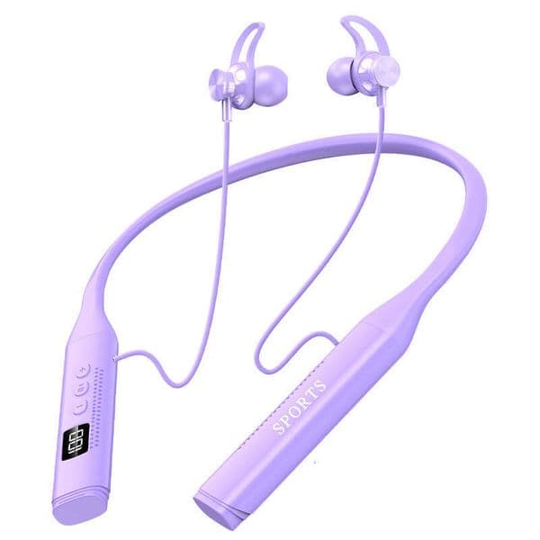 Bluetooth 5.3 In-ear Long life with digital display multi-EQ hanging neck gaming sports headphones
