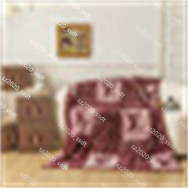Fashion Designer Brown Retro Letter Logo Woolen Blanket Large Size Classic Outdoor Cover Carpet Luxury Home Sofa Air Conditioning Portable Blanket-21545