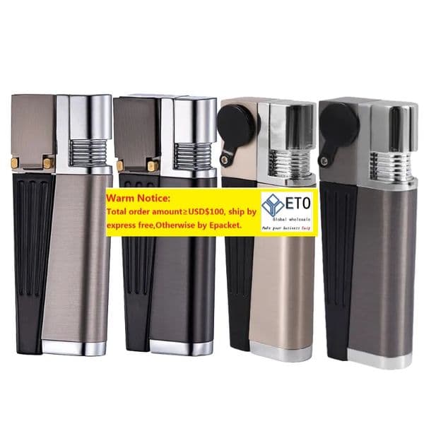 Foldable Torch Lighter Smoking Pipes Butane Vaporizer Sneak A Windproof Flame Jet Lighters Dry Herb Tobacco Portable Smoke Device ZZ