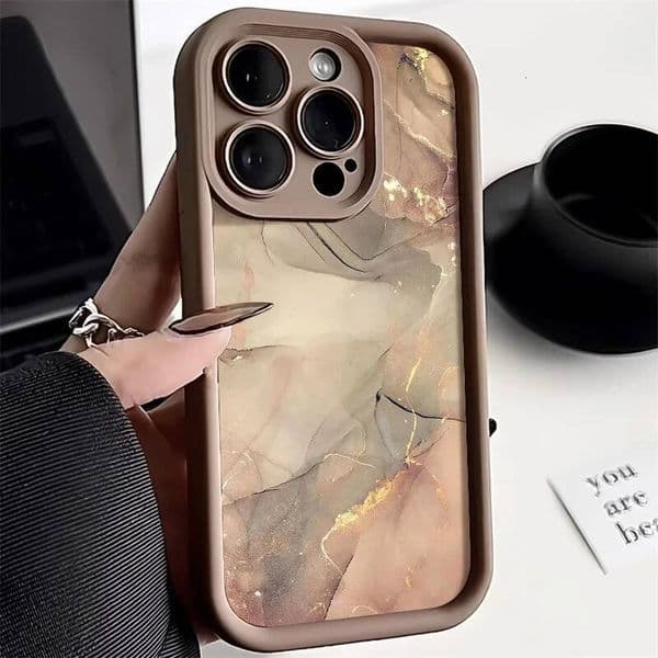Marble Phone For 16 Case iPhone 15 13 14 16e 11 12 Pro Max 7 8 Plus XR XS X SE Matte Soft Funda Silicone Cover