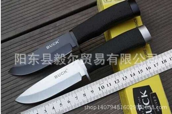 Buck BUCK-009 Deaths Little Straight Knife Army Knife Hunting Knife Camping Knife Wilderness Survival Knife z250411