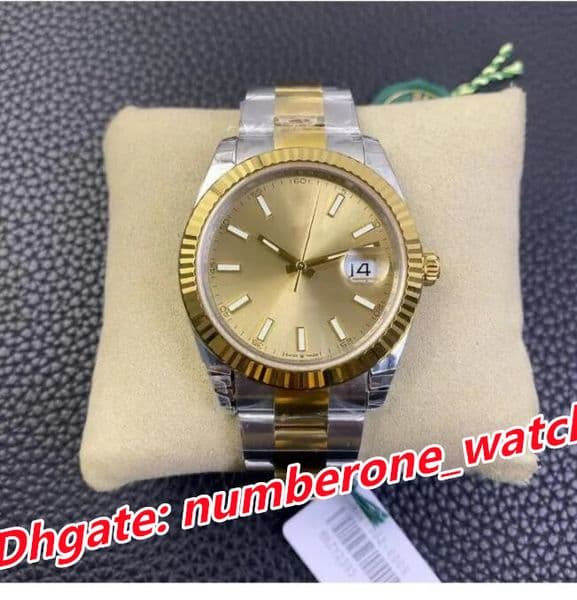 Super Watch Men 41mm Automatic mechanical 3235 movement sapphire waterproof luminous 126333 Two-Tone Jubilee Mint Green Dial