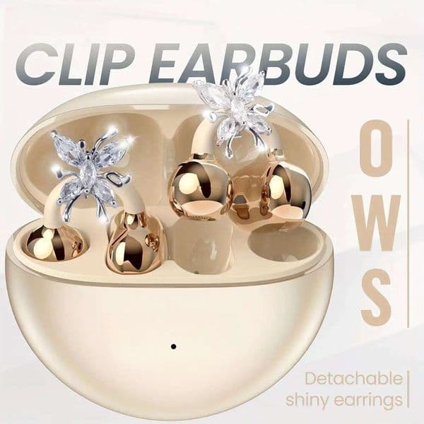 NEW SENYANG Open Ear 2025 New OWS Butterfly Earring Pure Sound, Suitable Sports/Outdoor And Other Multi-Scenarios, Clip-On Gift, Holiday Girls & Women, Sports