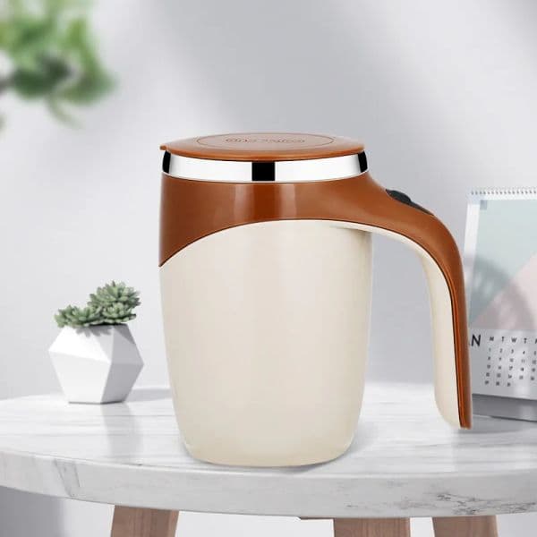 Automatic Coffee Stirring Cup Mug Rechargeable Portable Milk Coffee Electric Stainless Steel Rotating Magnetic Home Drinking Tools
