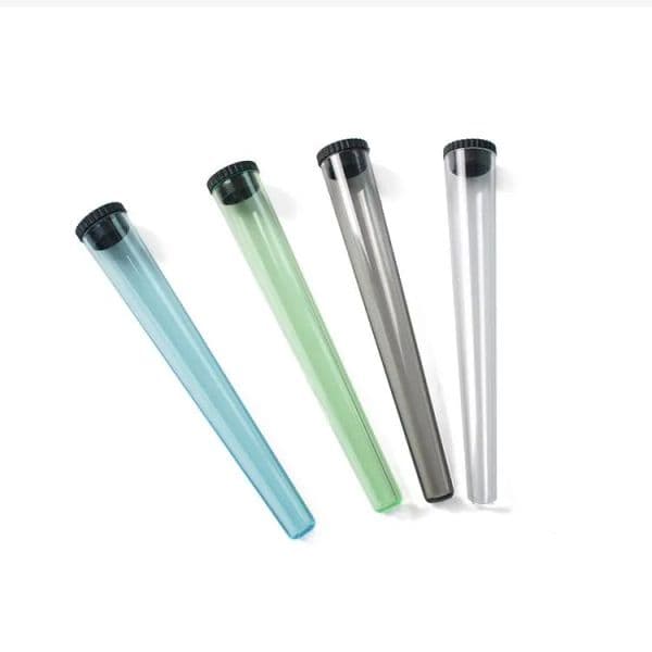 Pre Roll Tube Packaging Plastic Smoking Tubes 110mm Preroll Doob Tube Joint Holder Cones With Lid Hand Cigarette Maker Container Pill Case LL