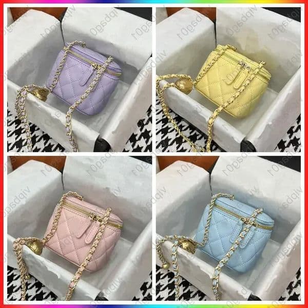 8A Designer Makeup Shoulder Chain Tote Cc Wallet Micro Vanity Mini Bag Crossbody Designer Luxury Tiny Cosmetic Nano 45678218 Make Up Bags Purse