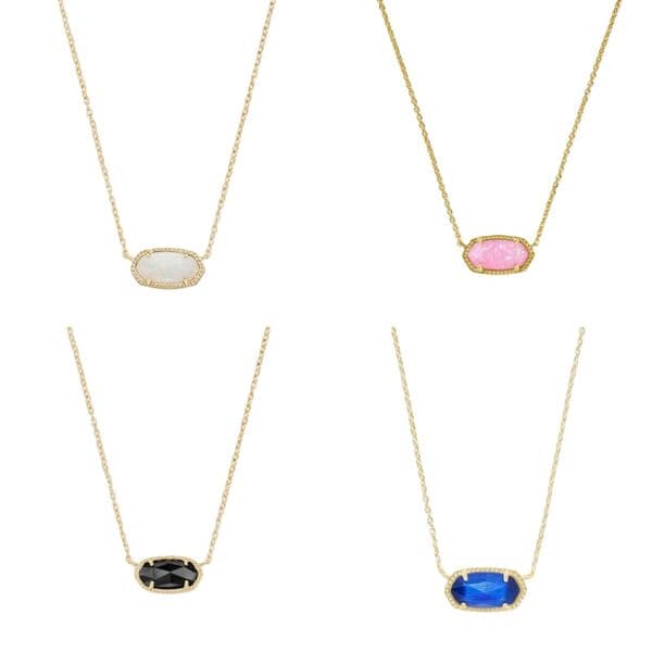 Kendric scott designer necklace oval plated gold necklaces unisex pretty luxury jewelry pendant necklace designer for women daily outfit attractive dd65