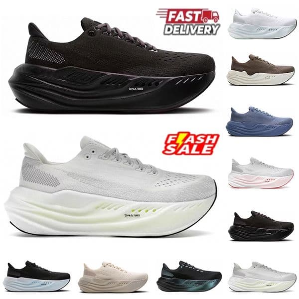 Designer Running Shoes for men women Glycerin sneakers Launch 11 almond peach Black Orchid women sports sneakers brooksshoes trainers men outdoor Breathable shoe