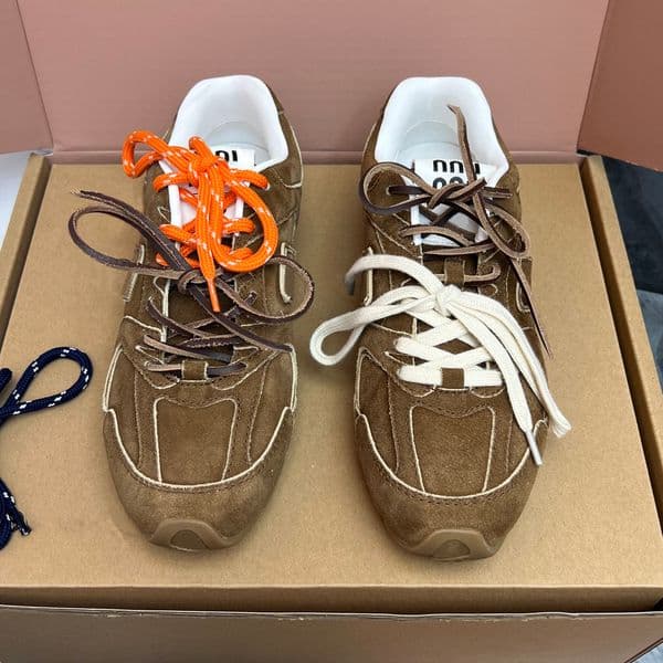 Designer shoes Casual Shoes women's sports shoes brown men's retro sports shoes outdoor running shoes fashionable lace up shoes