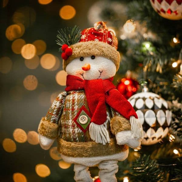 Christmas 1PCS Decorations supplies trees Old Man Snowman Telescopic Figure home decoration Bedroom Display ornaments ddmytues