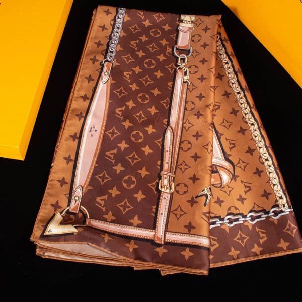 Luxury Brand Silk Scarf Designer Women Print Scarves Bandana Female Shawl Wrap Headband Shawl Wraps Headscarf 90x90cm