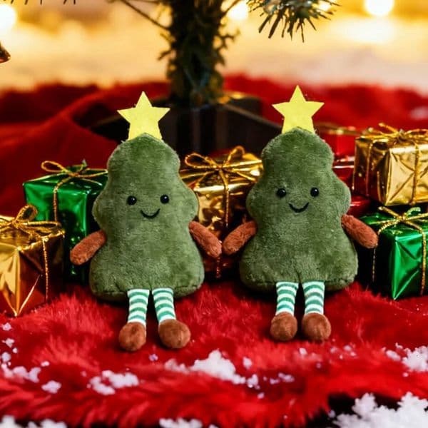 Christmas New Year Decoration Cute Plush Avocado Pendant Xmas Tree Doll Home Party Festival Living Room Desktop Ornaments ddmytues