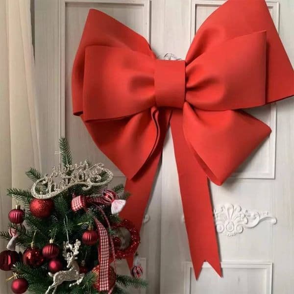 Christmas New 30/50/75cm Giant Large Handmade Bow Knot Kit Material Party Background DIY Festivity Decor ddmytues