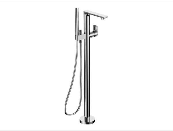 Contemporary Solid Copper Bathroom Sink Spout with Elegant Design