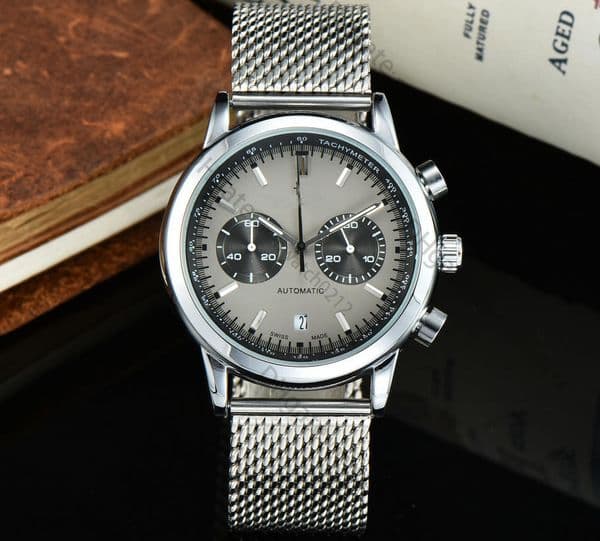 hamiltone watch chronograph watches 5A high quality quartz movement menwatch 3ZQL all dial work uhren leather strap montre date luxe jason007 watchbox
