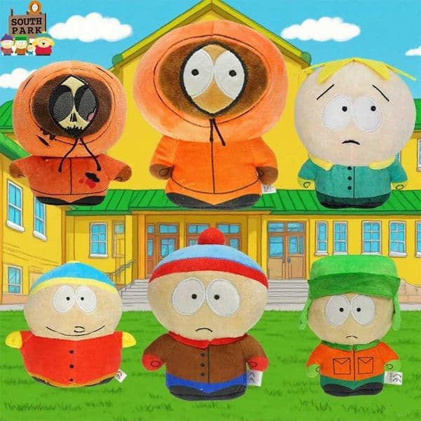 Hot South Park Toy Cartoon Plush Dolls Stan Marsh Kyle Browski Eric Theodore Cartman Plush Pillow Toy Childrens Birthday Gift W251113