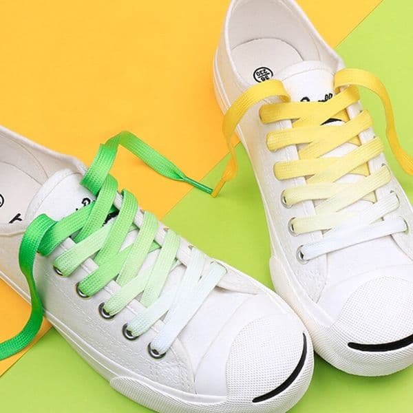 High performance and high aesthetic gradient shoelaces DIY personalized shoelaces for Sneakers Shoelace High-top Canvas Casual Shoe Laces