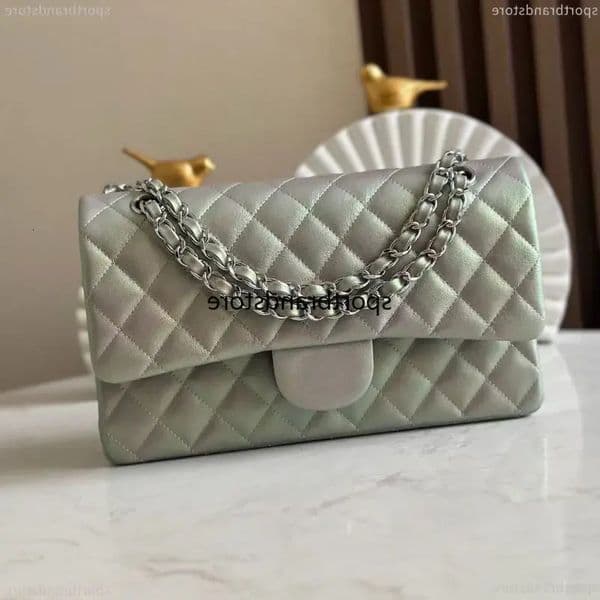 8A Classic Flap Top Quality Designer Woman 45678218 Shoulder Luxury Cowhide Genuine Caviar Leather Cc Crossbody Handbag Cf Tweed Bag Tote Bags Mini 25 20 Coc