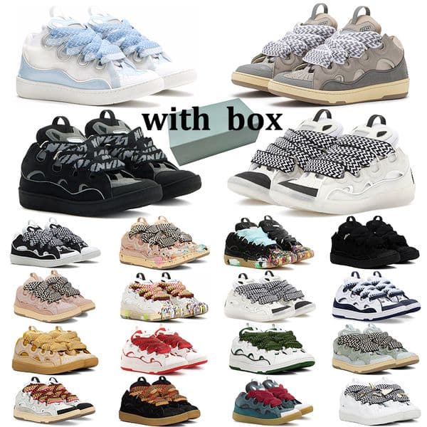 lanvian shoes designer shoes With box designer dress shoes for men women versatile fashionable triple outdoor running shoes patchwork color platform sneakers