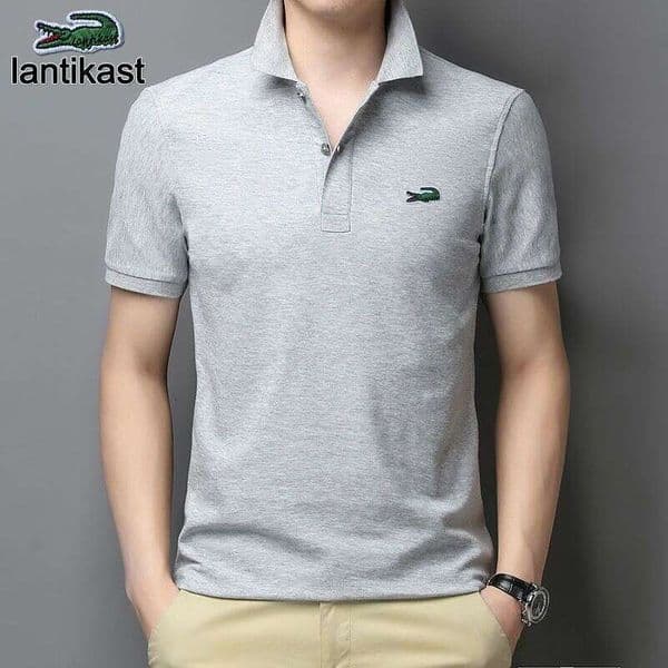 Noble Crocodile Polo Shirt Summer Short Sleeve T-Shirt Pure designer handbag Cotton Turn-Down Collar Loose Fit Plus Size Men's Top Tee Trendy